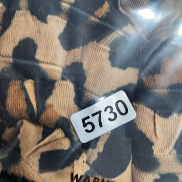 Women's Notations Brown Leopard Print Blouse Top round Neck Short Sleeve XL - Picture 12 of 12